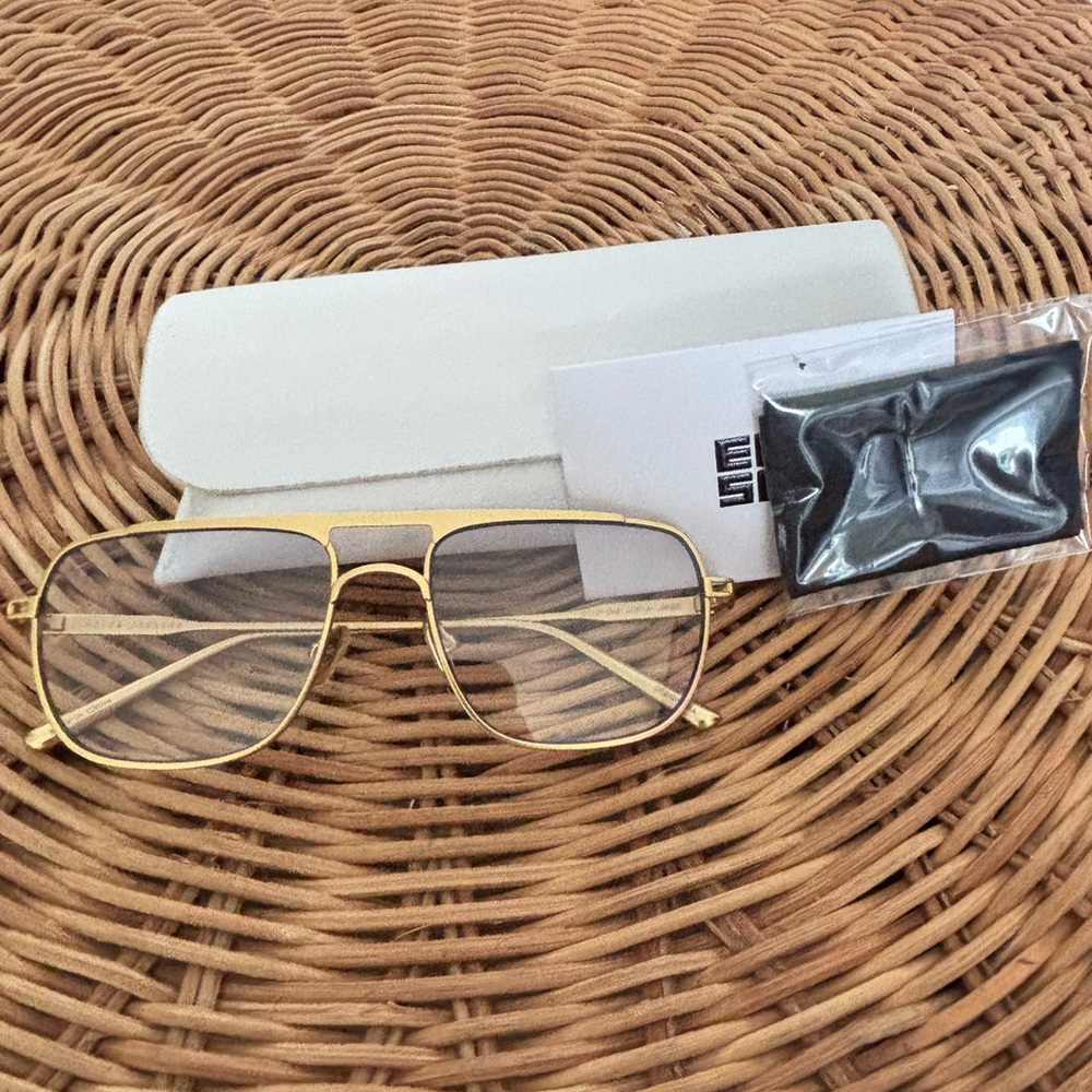 Elisa Johnson Mary Jane gold glasses